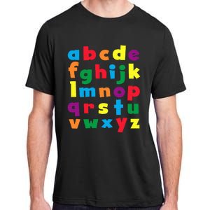 Colorful Letters Alphabet Educational Abcs Adult ChromaSoft Performance T-Shirt