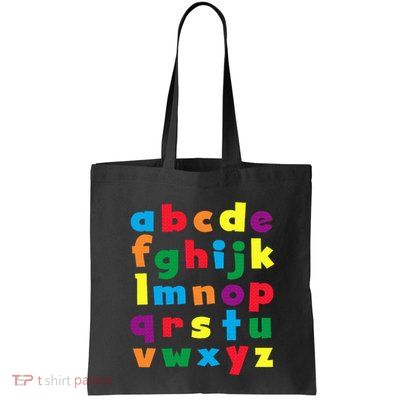 Colorful Letters Alphabet Educational Abcs Bag