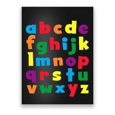Colorful Letters Alphabet Educational Abcs Poster