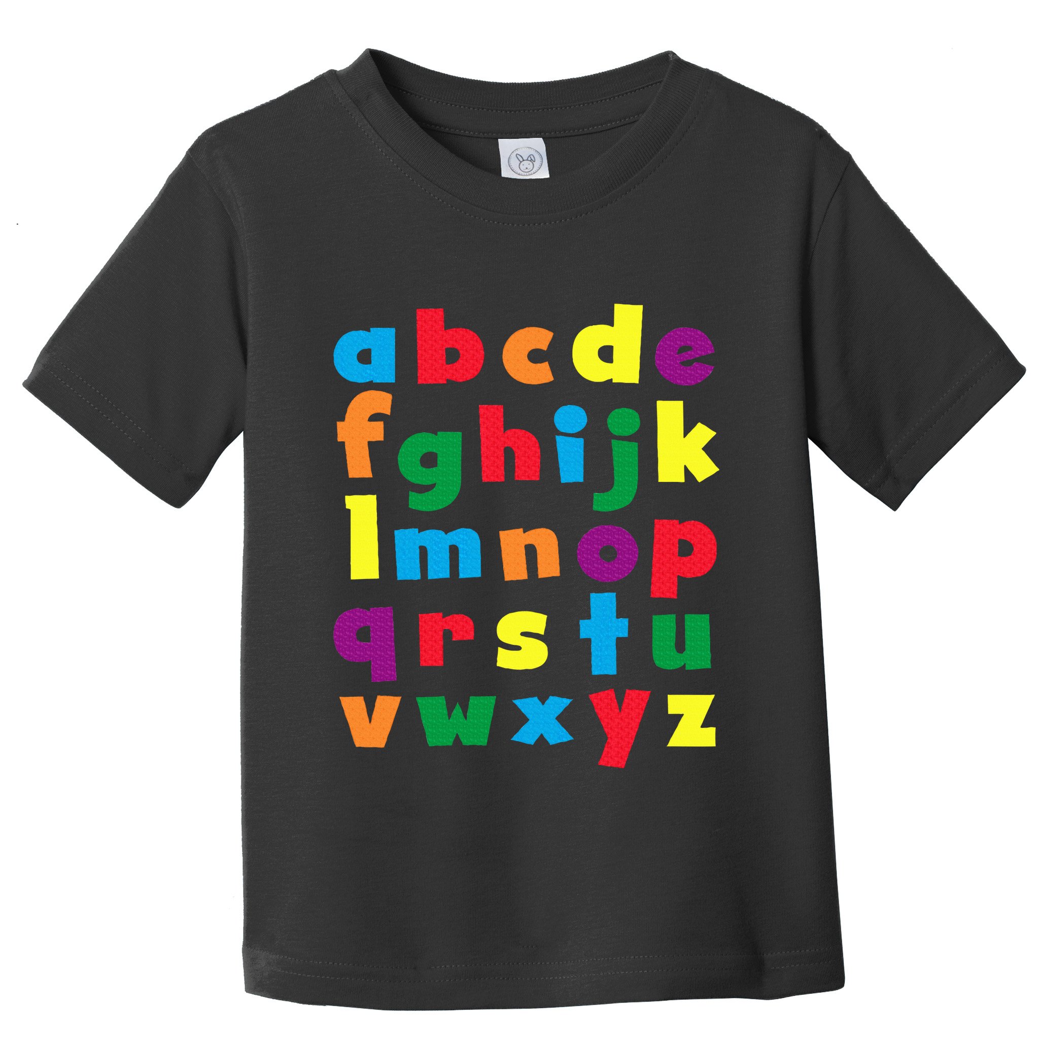 Colorful Letters Alphabet Educational Abcs Toddler T-Shirt