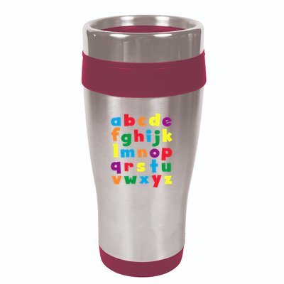 Colorful Letters Alphabet Educational Abcs 16oz Travel Tumbler