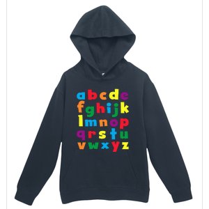 Colorful Letters Alphabet Educational Abcs Urban Pullover Hoodie