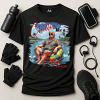Chillin Like A Felon Retro Summer Pink Funny Trump 2024 Performance Shirt