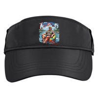 Chillin Like A Felon Retro Summer Pink Funny Trump 2024 Adult Drive Performance Visor