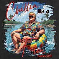 Chillin Like A Felon Retro Summer Pink Funny Trump 2024 Premium Pullover Hoodie