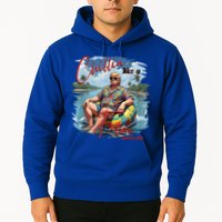 Chillin Like A Felon Retro Summer Pink Funny Trump 2024 Hoodie