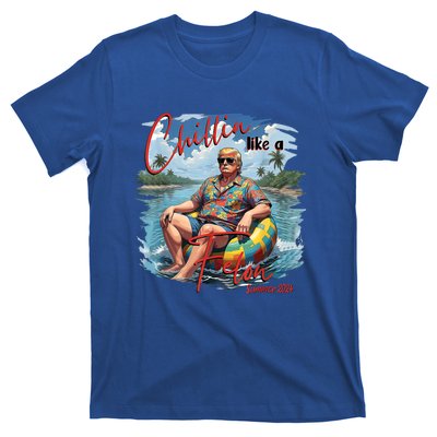 Chillin Like A Felon Retro Summer Pink Funny Trump 2024 T-Shirt