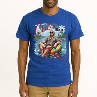 Chillin Like A Felon Retro Summer Pink Funny Trump 2024 Tall T-Shirt