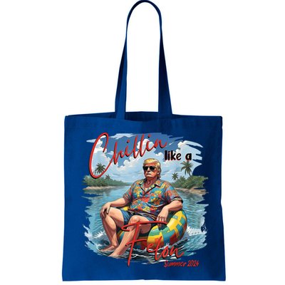 Chillin Like A Felon Retro Summer Pink Funny Trump 2024 Bag