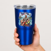 Chillin Like A Felon Retro Summer Pink Funny Trump 2024 Tumbler
