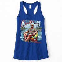 Chillin Like A Felon Retro Summer Pink Funny Trump 2024 Womens Tank Top