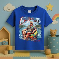 Chillin Like A Felon Retro Summer Pink Funny Trump 2024 Toddler T-Shirt