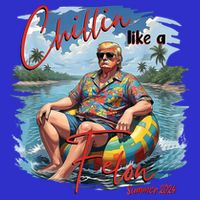Chillin Like A Felon Retro Summer Pink Funny Trump 2024 Toddler T-Shirt