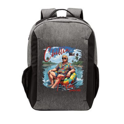Chillin Like A Felon Retro Summer Pink Funny Trump 2024 Vector Backpack