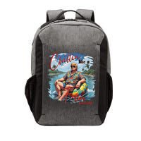 Chillin Like A Felon Retro Summer Pink Funny Trump 2024 Vector Backpack