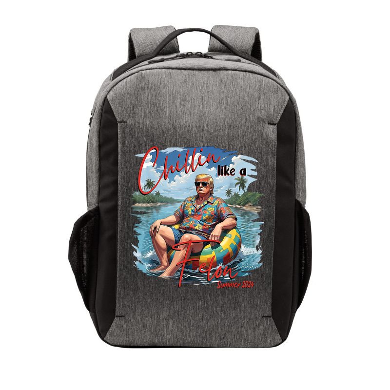 Chillin Like A Felon Retro Summer Pink Funny Trump 2024 Vector Backpack