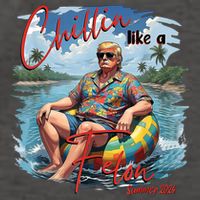 Chillin Like A Felon Retro Summer Pink Funny Trump 2024 Vector Backpack