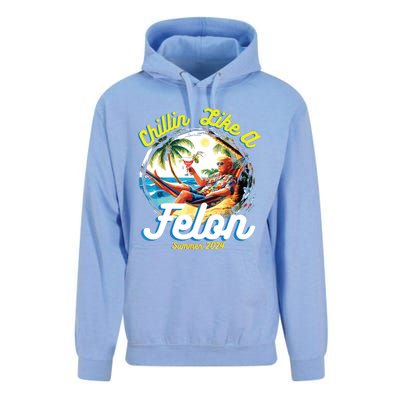 Chillin Like A Felon Summer 2024 Unisex Surf Hoodie