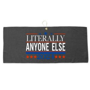 Classic Literally Anyone Else 2024 Trump Felon President Large Microfiber Waffle Golf Towel