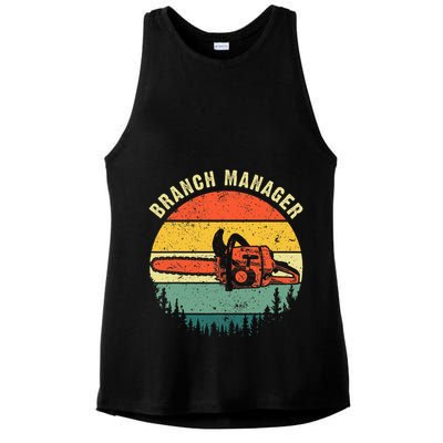 Cool Lumberjack Art Women Arborist Logger Branch Manager Ladies PosiCharge Tri-Blend Wicking Tank