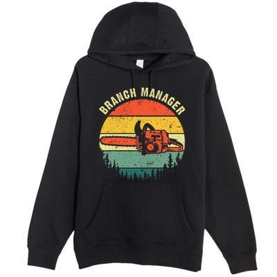 Cool Lumberjack Art Women Arborist Logger Branch Manager Premium Pullover Hoodie
