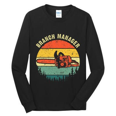 Cool Lumberjack Art Women Arborist Logger Branch Manager Tall Long Sleeve T-Shirt