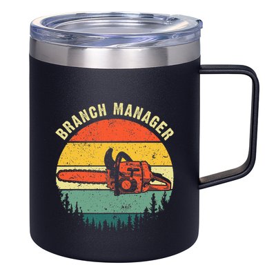 Cool Lumberjack Art Women Arborist Logger Branch Manager 12oz Stainless Steel Coffee Mug