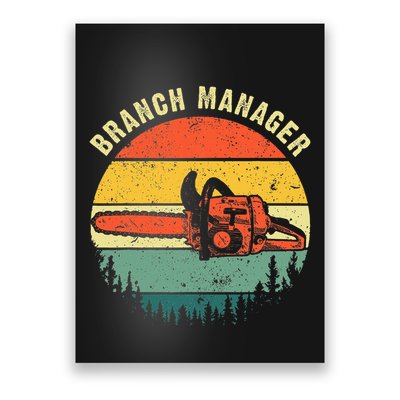 Cool Lumberjack Art Women Arborist Logger Branch Manager Poster