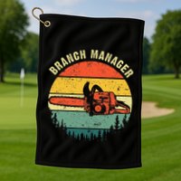 Cool Lumberjack Art Women Arborist Logger Branch Manager Golf Towel