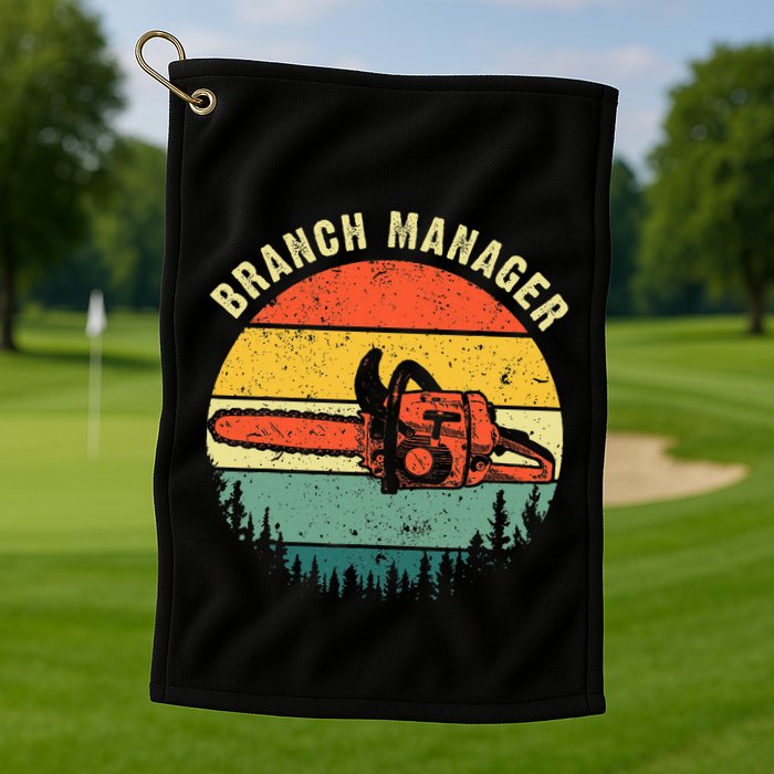 Cool Lumberjack Art Women Arborist Logger Branch Manager Golf Towel