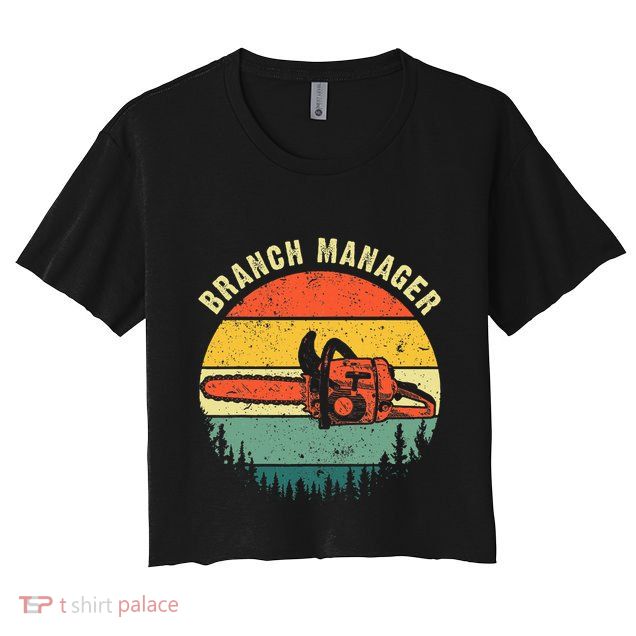 Cool Lumberjack Art Women Arborist Logger Branch Manager Crop Top
