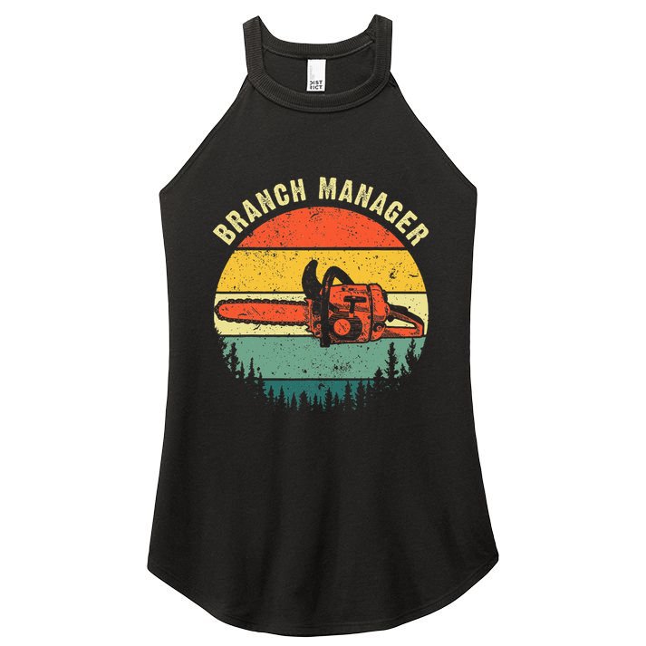Cool Lumberjack Art Women Arborist Logger Branch Manager Women's Perfect Tri Rocker Tank