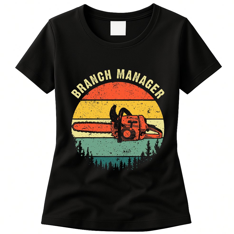Cool Lumberjack Art Women Arborist Logger Branch Manager Womens T-Shirt