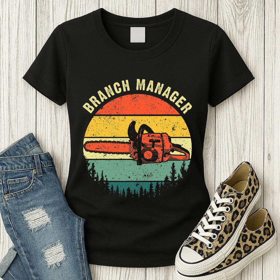 Cool Lumberjack Art Women Arborist Logger Branch Manager Womens T-Shirt