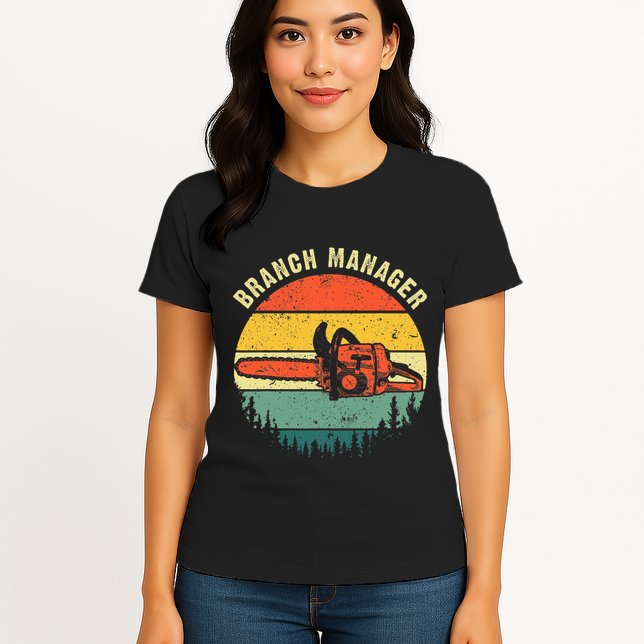 Cool Lumberjack Art Women Arborist Logger Branch Manager Womens T-Shirt