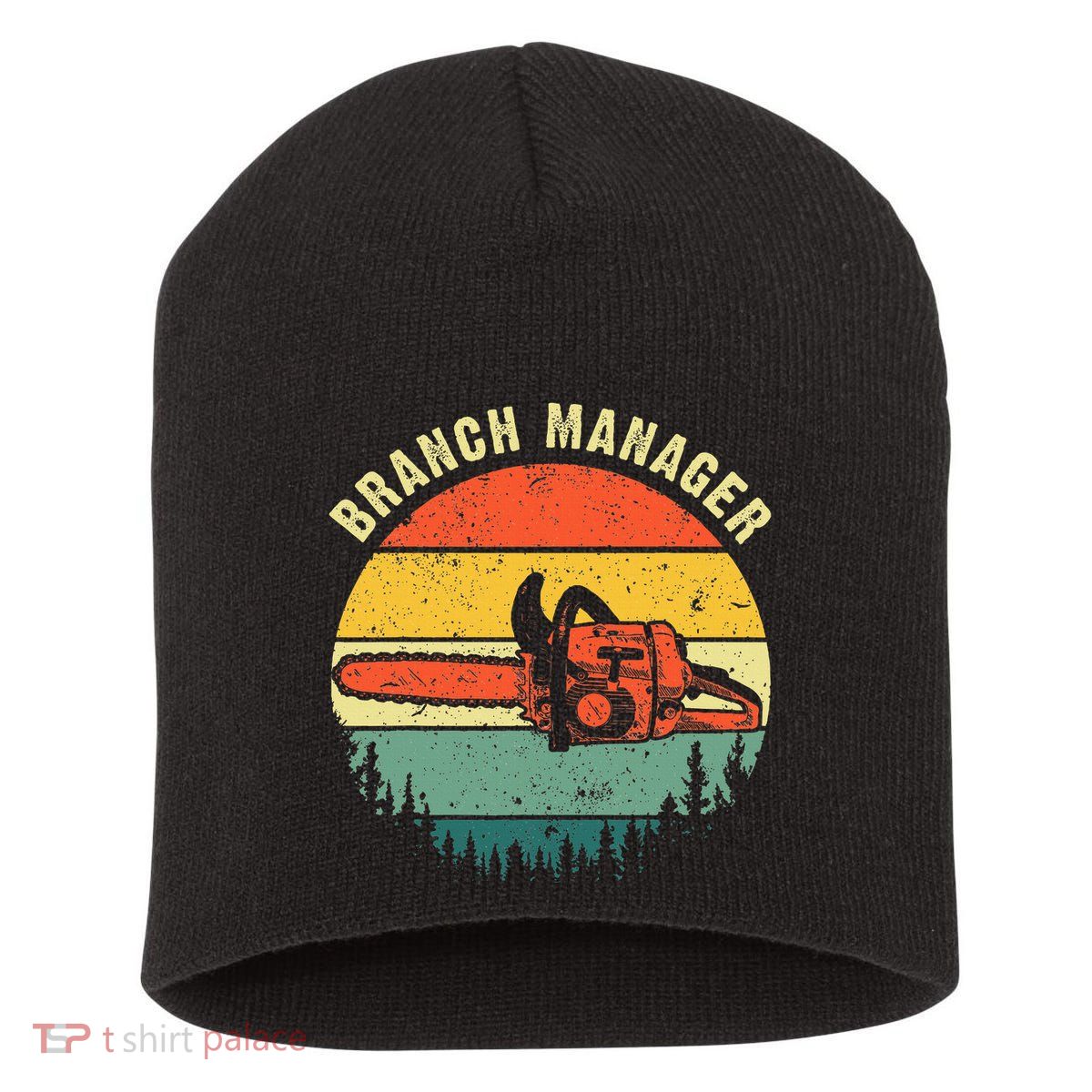 Cool Lumberjack Art Women Arborist Logger Branch Manager Short Acrylic Beanie