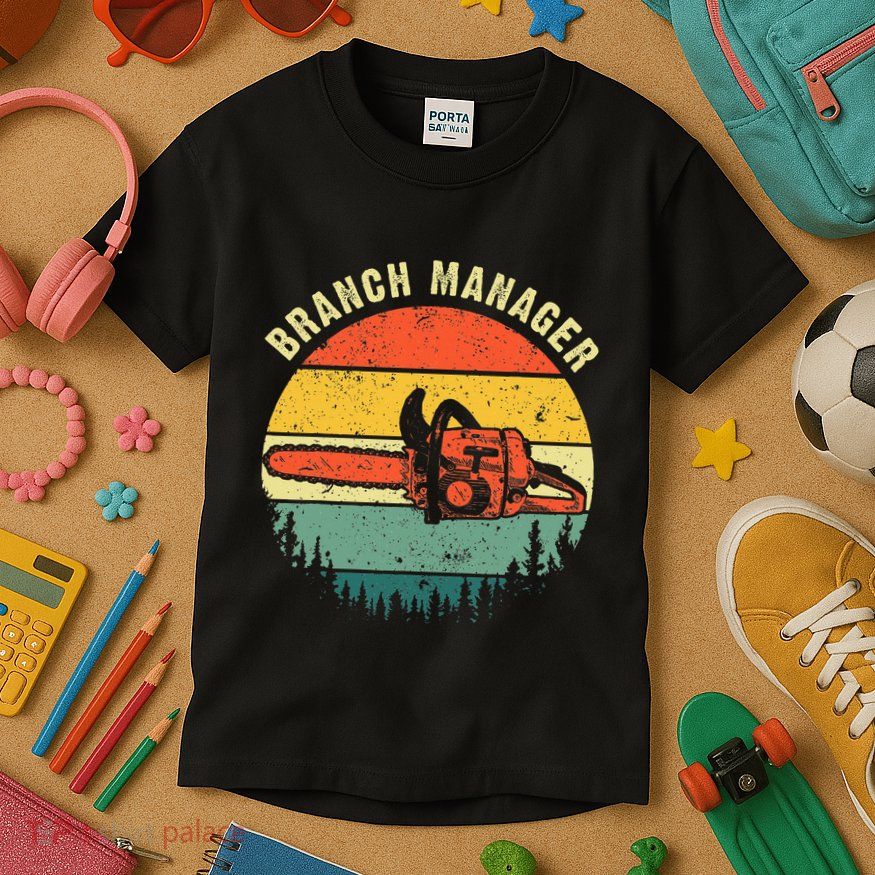 Cool Lumberjack Art Women Arborist Logger Branch Manager Kids T-Shirt