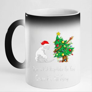 Cat Lover Art IM The Gift In The Family Funny Christmas 11oz Black Color Changing Mug