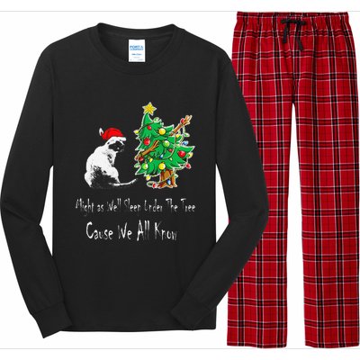 Cat Lover Art IM The Gift In The Family Funny Christmas Long Sleeve Pajama Set