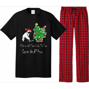 Cat Lover Art IM The Gift In The Family Funny Christmas Pajama Set