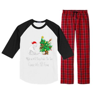 Cat Lover Art IM The Gift In The Family Funny Christmas Raglan Sleeve Pajama Set