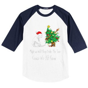 Cat Lover Art IM The Gift In The Family Funny Christmas Baseball Sleeve Shirt