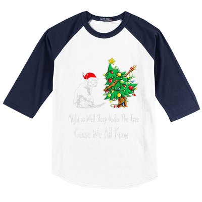 Cat Lover Art IM The Gift In The Family Funny Christmas Baseball Sleeve Shirt