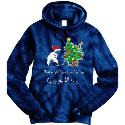 Cat Lover Art IM The Gift In The Family Funny Christmas Tie Dye Hoodie