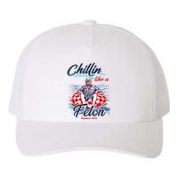 Chillin Like A Felon Retro Summer Pink Funny Trump 2024 Yupoong Adult 5-Panel Trucker Hat