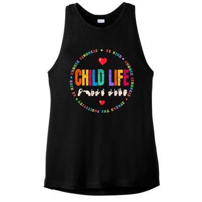 Child Life ASL Specialist Pediatric Health Care Professional Ladies PosiCharge Tri-Blend Wicking Tank