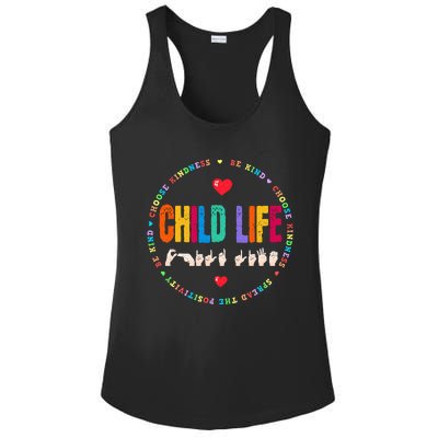 Child Life ASL Specialist Pediatric Health Care Professional Ladies PosiCharge Competitor Racerback Tank