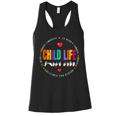 Child Life ASL Specialist Pediatric Health Care Professional Women's Racerback Tank