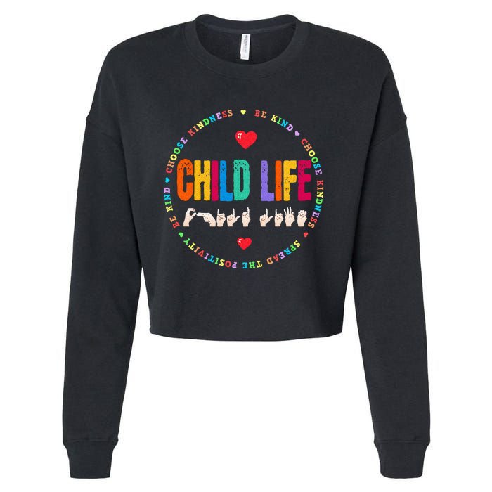 Child Life ASL Specialist Pediatric Health Care Professional Cropped Pullover Crew