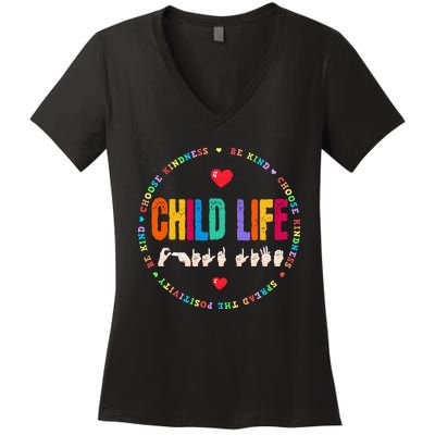 Child Life ASL Specialist Pediatric Health Care Professional Women's V-Neck T-Shirt